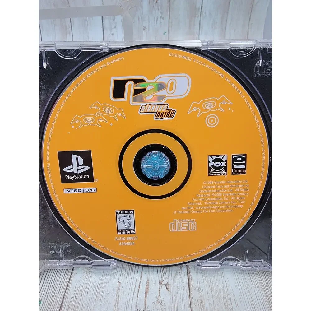 N2O: Nitrous Oxide PlayStation 1 PS1 1998 Crystal Method CIB Complete